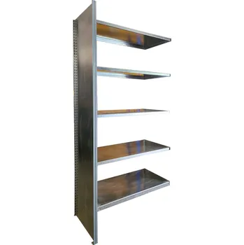 Dílenský regál Přídavný použitý policový regál Dexion, 2820x1295x630 mm, 5 polic