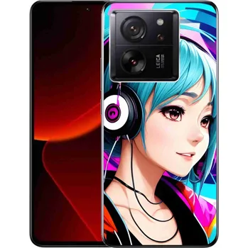 Pouzdro na mobilní telefon Gelový kryt mmCase na Xiaomi 13T/13T Pro - dívka se sluchátky