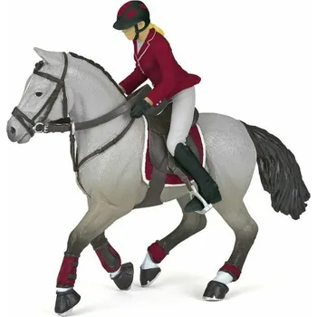 Dětské zboží Papo Kůň s jezdcem závodní