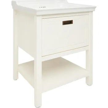 Koupelnový nábytek Country skříňka s um. 80 cm, bílá COUNTRY80ZBI