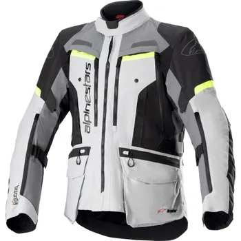 Moto bunda Bunda bogota pro drystar, alpinestars (šedá/tmavě šedá/černá/žlutá fluo, vel. s)