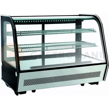 Chladící cukrářská vitrína, nástolní, LED, 160 l, 880x568x686 mm | RESTO QUALITY, RTW160
