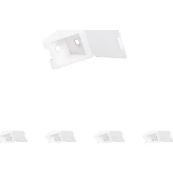 Nábytek Walteco Spojovací úhelník 22x22x23mm, plast, bílý Množství: 5 ks