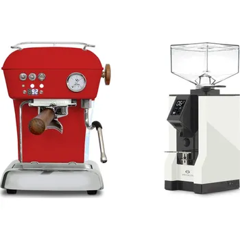 Set domácích spotřebičů Ascaso Dream PID, Love Red + Eureka Mignon Specialita, BL white