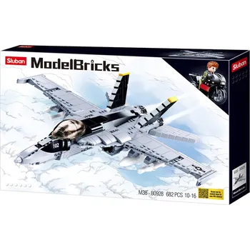 Dětské zboží Sluban Stavebnice Model Bricks M38-B0928 Stíhačka F/A-18E Hornet