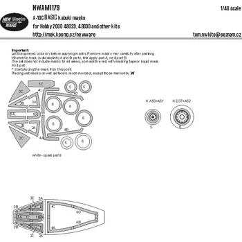 Plastikový model 1/48 Mask A-10C BASIC (HOBBY 2000)