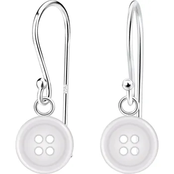 Náušnice Stříbrné knoflíkové náušnice