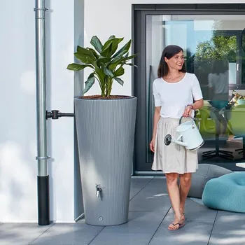 nádrž HTI Nádrž na dešťovou vodu Linus 220 l, 2v1, světle šedá