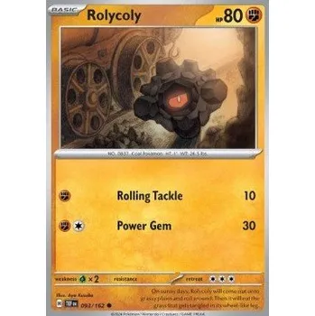 Volný čas Pokémon TEF 093/162 Rolycoly - Temporal Forces Stav: Near Mint, Verze: NORMAL