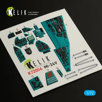 Plastikový model 1/72 Mi-24V interior 3D decals (HOBBYB)
