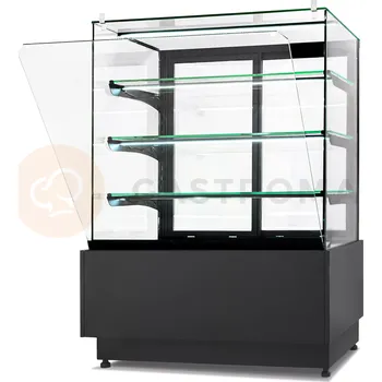 Neutrální cukrářská vitrína, 1300x690x1300 mm | RESTO QUALITY, Dolce Visione Neutro Premium 1300 W2