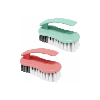 Kartáč na nádobí Kartáč na šaty žehlička 14cm DUO YORK, mix barev