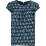 Dámské tričko HAJO 19747 609 D Printtop Blouson Form 609 marine velikost 36