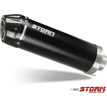 Auto-moto Koncovka výfuku STORM GP K.050.LXSBC Black with carbon cap