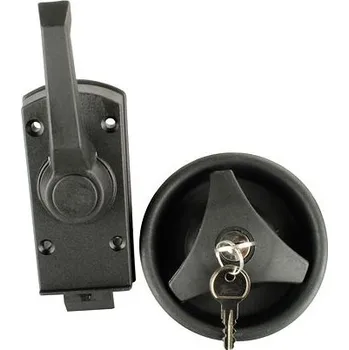 Příslušenství ke karavanu Kompletní dveřní zámek FAWO HSC, pravostranný barva černá