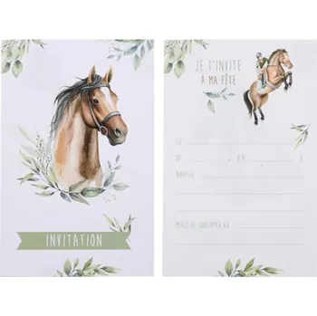 Pozvánka Santex Party pozvánky závodní koně 6 ks