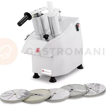 Barová židle Krouhač zeleniny v sadě s 5 kotouči, 230 V, 0,55 kW, 540x240x450 mm | RESTO QUALITY, RQ300