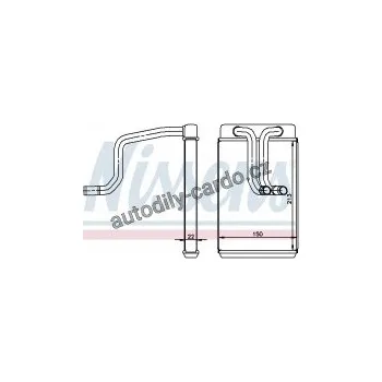 Chladič motoru Výměník tepla NISSENS 77620