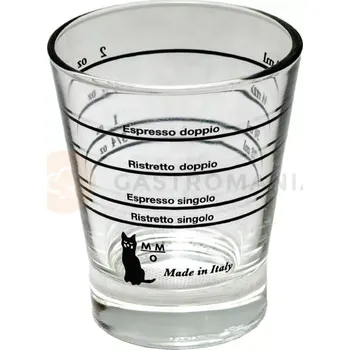 Barová židle Skleněná odměrka na espresso 45x45x65 mm | RESTO QUALITY, XSG