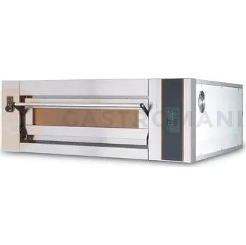 Pec na pizzu Pizza pec elektrická, manuální ovládání, modulový šamotový, široký, 6x 36 cm, 2x 600x400 mm, 1540x985x410 mm | RESTO QUALITY, BAKE 6/L TS