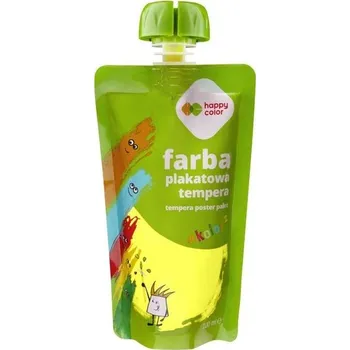 Set školních potřeb Farba tempera 100ml neon żółta HAPPY COLOR