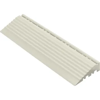 Příslušenství pro plot Boční díl pro dlaždice Florco 30 x 30 cm světle šedý s očkem 1 ks