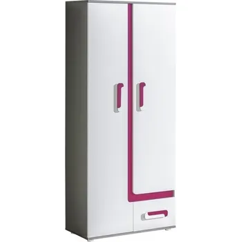 Šatní skříň Šatní skříň ORAKI I, antracit/růžová + vyzvednutí ZDARMA