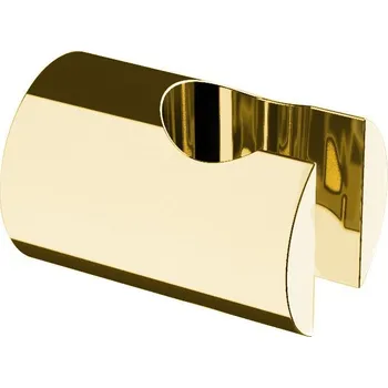 Tyč na sprchový závěs Sapho nástěnný držák ruční sprchy kulatý pevný zlatá SD717