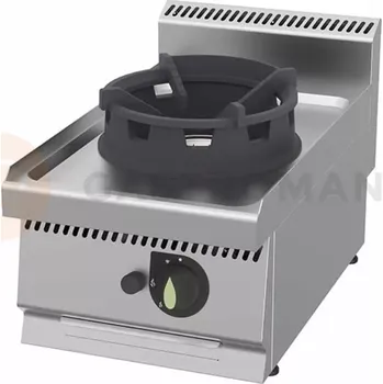 Plynová kartuše Plynový wok 1-hořákový, vařič wok nástolní, 10,5 kW, 400x700x290 mm | RESTO QUALITY, Linia 700, WC4070G