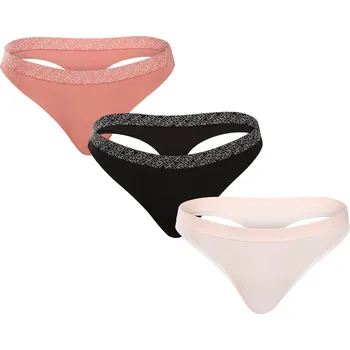 Kalhotky 3PACK dámská tanga Tommy Hilfiger vícebarevná (UW0UW05185 0VT) M UW0UW05185 0VT Možnost vrácení zboží ZDARMA do 120 dnů!