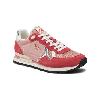 Dámské tenisky Pepe Jeans Sneakersy Brit Heritage W PLS31474 Růžová 36