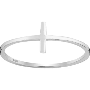 Prsten Stříbrný prstýnek s křížkem Velikost: 10/62 Ag 925/1000