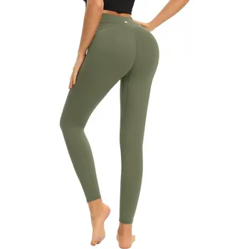 Dámské legíny Dámské legíny s vysokým pasem Khaki M