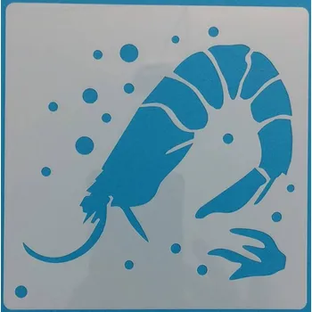 Plastová šablona mix 13x13cm - Moře 2