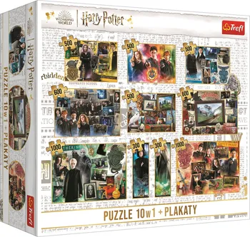 Puzzle Trefl Harry Potter 10v1 2x 300/4x 500/2x 600/2x 1000 dílků