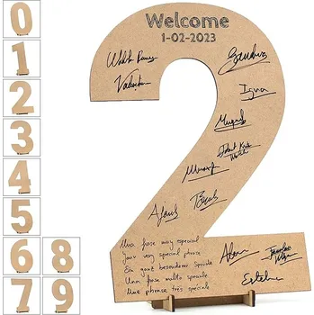 Svatební dekorace Číslo 2 dekorace na stůl