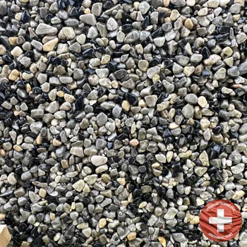 Kamenný koberec Báča Beton Kamenný koberec na stěnu Moro Frakce: Hrubá (4 – 8 mm), vydatnost setu 2,6 m², Doporučené použití v: exteriéru - polyuretanové pojivo