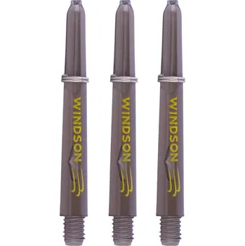 Příslušenství pro šipky Windson Násadky Nylon - Logo - short - smokey