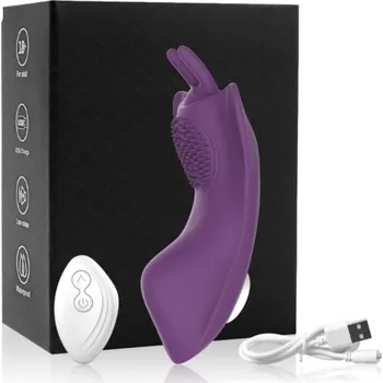 Vibrátor Vibrační motýlek do kalhotek Barva: Fialová