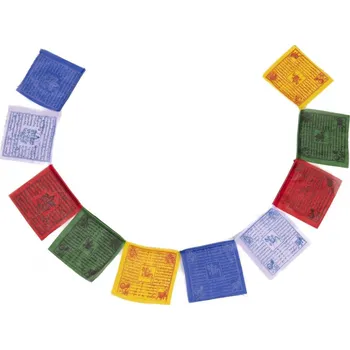 Přehoz na lůžko Modlitební praporky 13x14,5cm