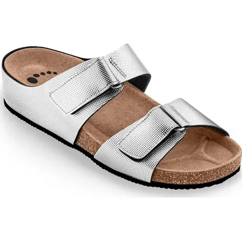 Dámské pantofle Obuv zdravotní FORcare 305063 stříbrná Velikost: 37