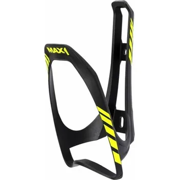 Příslušenství pro cyklistiku košík na láhev Max1 Evo, černá/fluo zelená 400662