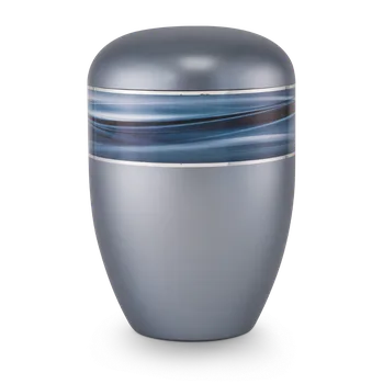 Smuteční dekorace Ekologická urna Wave II - Šedá