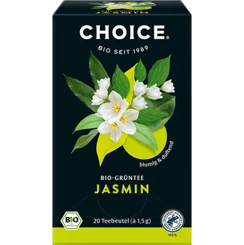 Čaj Bio zelený čaj Jasmín CHOICE 20 x 1,5 g