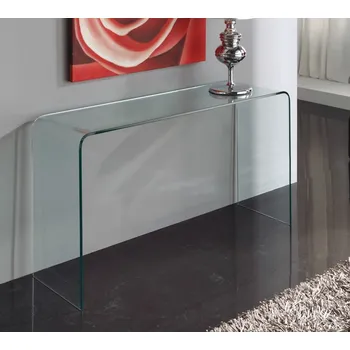 Konzolový stolek Designový skleněný konzolový stolek Spirit 125x40cm