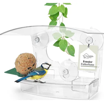 Krmítko pro ptáka REAVET Krmítko na okno 3v1 - ptačí zob, voda, lojová koule