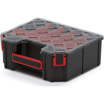 Úložný box Kufříkový organizér 28,4 × 24,3 × 10,5 cm, kombinace, černá