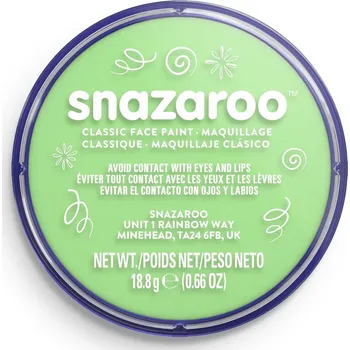 Speciální výtvarná barva Barva na obličej 18ml Snazaroo - zelená světlá (Pale Green)