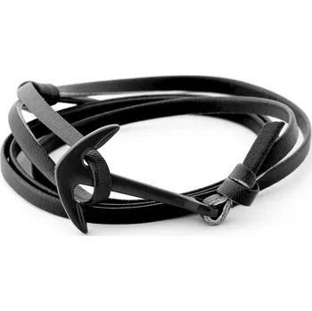 Náramek Černo černý náramek Kotva - Tailor Toki