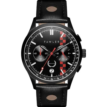 Hodinky Monterey | Limitovaná edice černé závodní hodinky - Fawler